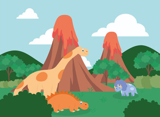 three dinosaurs design © Jeronimo Ramos