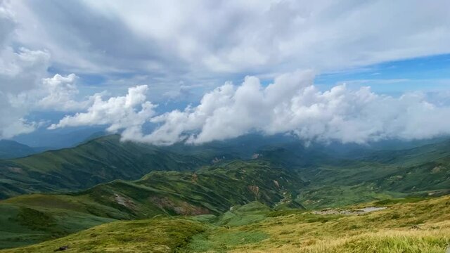 【山形】月山山頂からの景色 タイムラプス