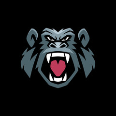 Gorilla Angry Logo Templates