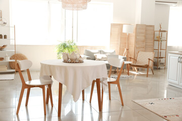 Studio apartment with contemporary kitchen