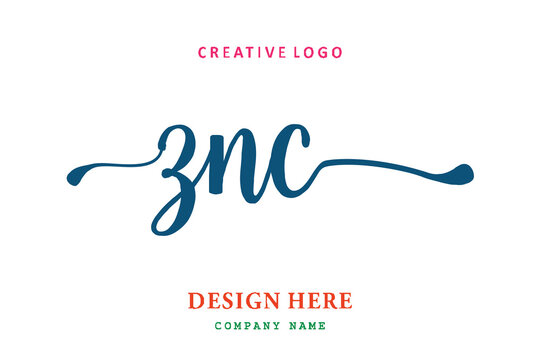 ZNC lettering logo is simple, easy to understand and authoritative