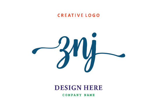 ZNJ lettering logo is simple, easy to understand and authoritative