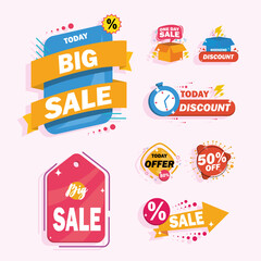 eight sale labels
