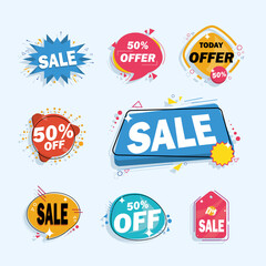 eight sale tags