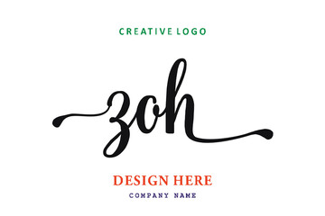 ZOH lettering logo is simple, easy to understand and authoritative