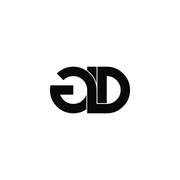 gld letter initial monogram logo design