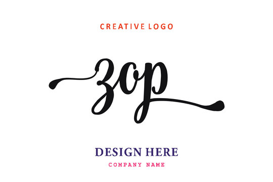 ZOP lettering logo is simple, easy to understand and authoritative