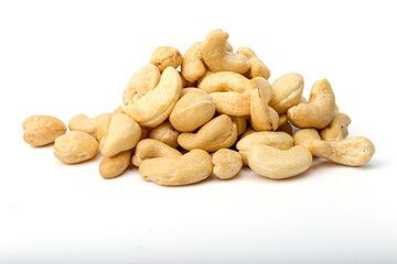 cashew nut isolated on a white background.