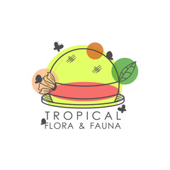 Straw Hat Logo Plants And Animals