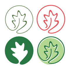 autumn luxury logo icon vector