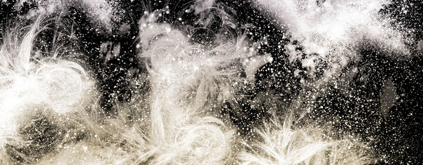 abstract space, colorful nebula, stars and sky