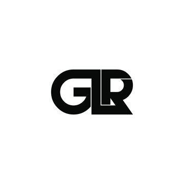 glr letter initial monogram logo design