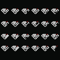 ARA to ARZ letter logo creative design in diamond shape  © MdAminul