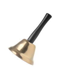 Christmas bell with handle on white background