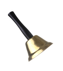 Christmas bell with handle isolated on white background