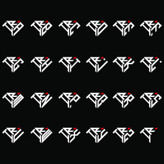 IRA to IRZ letter logo creative design in diamond shape
