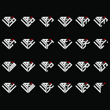URA to URZ letter logo creative design in diamond shape
