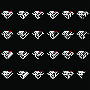 XRA to XRZ letter logo creative design in diamond shape
