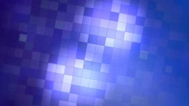 Neon blue squares pattern in 80s style, motion abstract business and corporate style background
