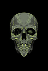 Skull artwork illustration hand drawing