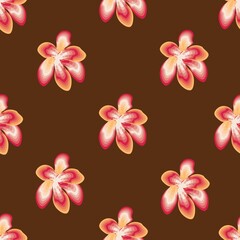 abstract Tropical floral background vector design with colorful flowers elements on delicate background. Colorful stylish floral. Floral background. Exotic tropics. Summer design. wallpaper decorative