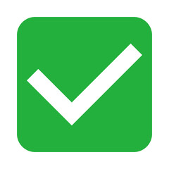 Green check mark icon. Vectors that mean success or acceptance.