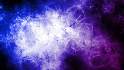 abstract space, colorful nebula, stars and sky