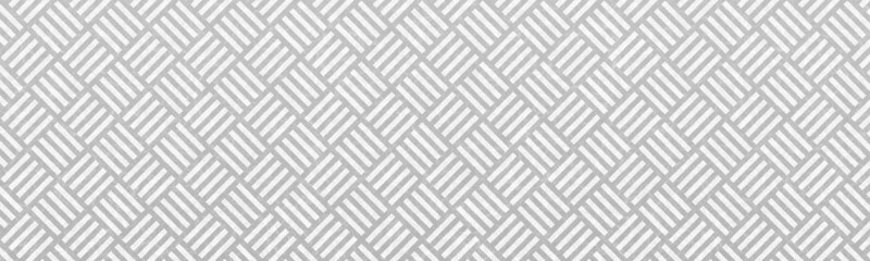 銀色の和柄模様（算木崩し）のバナー背景素材