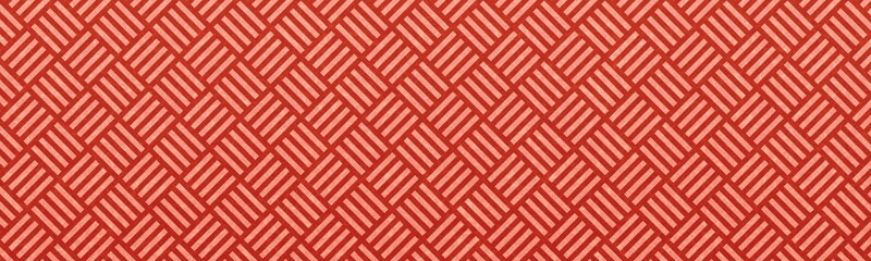 Fototapeta premium 赤色の和柄模様（算木崩し）のバナー背景素材