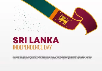Foto op Aluminium Sri lanka independence day background banner poster for national celebration on February 4 th. © ngupakarti
