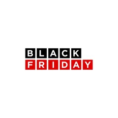 Black Friday Logo, Sale Promo Sticker Label