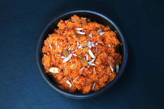 Gajar ka halwa, carrot halwa is a carrot-based sweet dessert pudding from the Indian subcontinent.