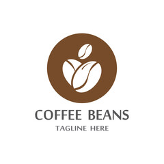 coffee bean icon vector