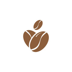 coffee bean icon vector