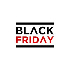 Black Friday Logo, Sale Promo Sticker Label