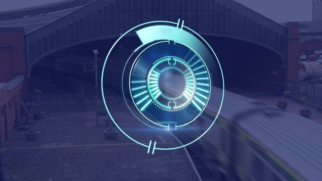 Animation of scope scanning over train