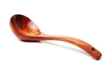 wooden spoon isolated on white