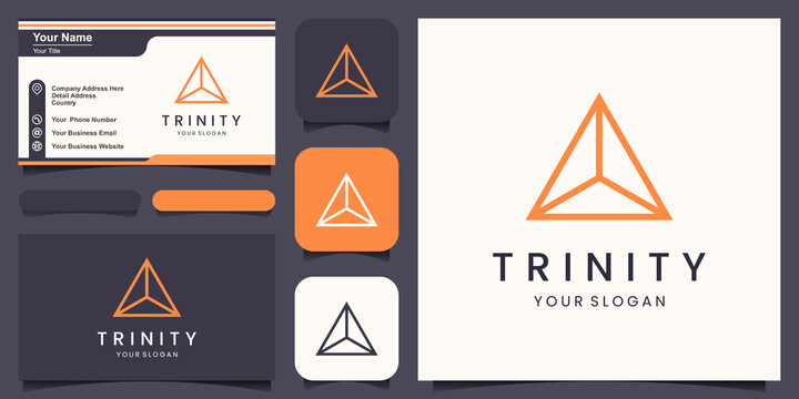Trinity Icon Vector Logo Template Illustration Design.