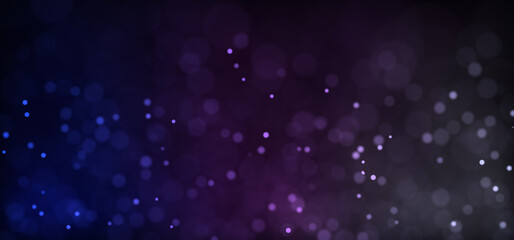 bokeh of lights on black background