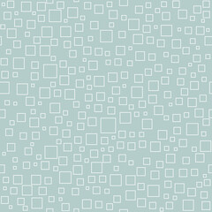 Seamless background for your designs. Modern ornament with white squares. Geometric abstract pattern