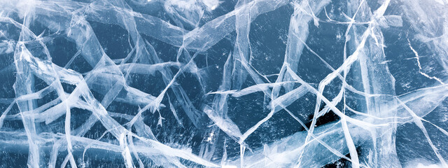 Winter abstract background. Ice surface.