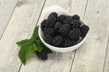 Sweet tasty ripe Blackberry heap