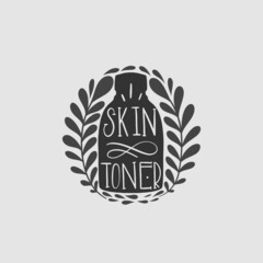 Shape logo design.Hand drawn graphic abstract.Element isolated in white background.