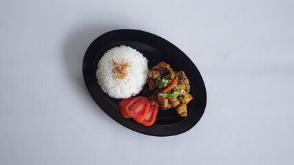 Chicken chili powder indonesian unique food recipe