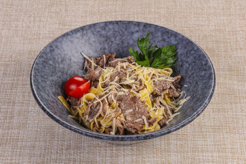 Italian Pasta with roast beef