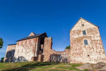 Fototapeta na wymiar Medieval Kastelholm Castle in Åland Islands, Finland, on a sunny day in the summer.