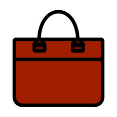 Business Woman Briefcase Icon