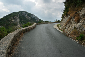 Road in the mountains.