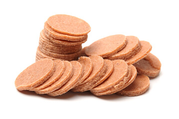 Hawthorn products on white background 
