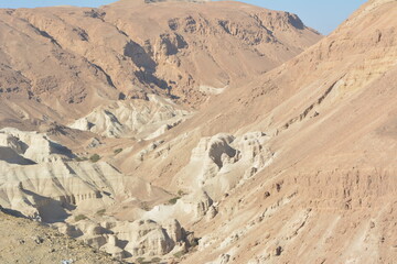 View of the ancient sands and mountains of the Arabian Desert